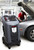 Robinair R-134a recovery machine setup in a professional garage