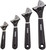 Sunex Tools 9618A 4 Piece Wrench Set, 6" 8" 10" 12"; Storage Pouch Included