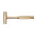 K Tool 71783 Brass Hammer, 48 Oz, Head and Handle are Solid Brass, Non-Sparking