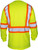 تي شيرت SAS Safety 690-1609 Hi-viz Class 2 بأكمام طويلة، أصفر، مقاس كبير