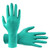 SAS Safety 66592 Chemdefender Powder-Free Green Chloroprene Disposable Gloves, M