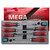 Vessel 9308EVA MEGADORA JAWSFIT Tang-Thru Screwdriver, 8 Piece