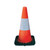 SAS Safety 7501-18 18" Orange Fluorescent Traffic Cone with Reflective Bar