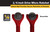 Titan Tools 11320 Microtrinquete con cabeza giratoria de aluminio de 1/4 pulg., Rojo