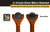 Titan Tools 11322 Microtrinquete con cabeza giratoria de aluminio de 1/4 pulg., Naranja