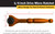 Titan Tools 11322 1/4 in. Aluminium drejehoved mikro skralde, orange