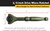 Titan Tools 11324 1/4 inch aluminium microratel met draaibare kop, groen