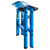 AmeriHome STL1ABLKIT Lightweight Single Step Step Stool 2 Pcs Set - Bright Blue