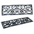 AmeriHome rmatekit juego de alfombrillas de goma decorativas para entrada con volutas, 5 piezas