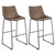 AmeriHome bslccset ensemble de chaises de bar classique en simili cuir - café