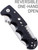 SOG EL01-CP Kilowatt Electrician's Knife 3,4" Pisau Satin Polos, Gagang GRN