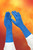 Adenna HER002 Hero 14 mil guantes de examen sin polvo de látex (azul, pequeño) Caja de 50