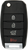 Ilco FLIP-KIA-4B5 Flip Blade Car Key Kia 4 Button Key
