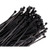 K Tool 78180 Nylon Ties, 18" Long, Black, Heavy Duty, 120 lb Tensile Strength, 25 per Package