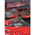 Ernst 8500 مجموعة أدوات تنظيم الأدوات، أحمر