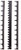 Ernst 6011M 20 Tool Screwdriver Rail Set w/Mag Tape - Black