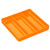 Ernst 5025 10.5 x 10.5" 3 Compartment Tool Organizer Tray - Orange
