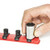 Ernst 8415 13 Socket Organizer med 14 Twist Lock Clips - Röd - 3/8