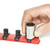 Ernst Red-1/2" 8” Socket Organizer w/7 Twist Lock Clips (8412)