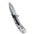 Canivete Kershaw 1555g10 crio g-10 lâmina de aço inoxidável 2,75 lavada com pedra