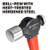 Powerbuilt 648330 24 Ounce Ball Pein Hammer with Fiberglass Handle