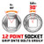 Powerbuilt 3/4" Drive 55mm 12-Point Socket (643242)