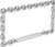 Bell Automotive Chrome Mega-Metal License Plate Frame (22-1-46009-8)