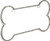 Bell Automotive 22-1-46454-8 moldura universal de placa de strass com osso de cachorro