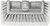 Carrand 93111 Car Quad 10" Brush Head , Gray