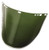 Jackson Safety 29090 Acetate Face Shield 9x15.5 Dark Green, Reusable
