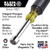 Klein Tools 647m مفكات صواميل مغناطيسية 3/16، 1/4، 5/16، 11/32، 3/8، 7/16، 1/2"