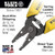 Klein Tools 11048 Dual Wire Stripper Cutter til massiv wire