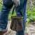 Klein Tools 5143 Bolsa de lona con fondo cónico con dos bolsillos interiores y un clip a presión