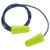 Sellstrom S23412 Disposable Corded Foam Ear Plugs, 32dB NRR, Hi-Viz Green