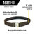 Klein 5225 Tool Belt, Adjustable Electrician Belt is 2-Inch Wide, Adjusts