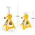 Performance Tool w41021 juego de soporte de gato estilo trinquete, amarillo, 2 toneladas