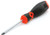 Performance Tool W30986 Black & Red Slotted Screwdriver, 3/16" x 3"