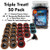 Shark 13094 50-Pack Triple Treat Quick Change Surface Prep Conditioning Discs