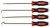 Mayhew 4-Pieces ProGrip Miniature Long Hook & Pick Set (13091)