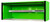 Extreme Tools EX7201HCQGNBK 72" Green Power Workstation Hutch med sort