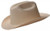 Jackson Safety western hard hat tan fra siden