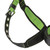 PeakWorks V8006200 Fall Protection Full Body Padded Safety Harness Green/Black