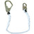 PeakWorks V8151206 Fall Protection Restraint Lanyard w/ Rope, Snap & Form Hooks