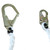 PeakWorks V8151206 Longe de retenue pour protection contre les chutes avec corde, mousquetons et crochets de forme