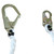 PeakWorks V8151206 Fall Protection Restraint Lanyard w/ Rope, Snap & Form Hooks