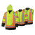 Pioneer Safety V1120161U-S Parkajacka med hög synlighet, vattentät, 6-i-1 Parka Yellow S