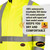 Pioneer Safety v1140460u-m vendbar sikkerhetsjakke - hi-vis gul / svart