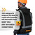 Pioneer Safety v1210170u-2xl chaqueta bomber de seguridad con calefacción, impermeable y de alta visibilidad