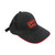 M7 Adjustable Baseball Cap Black with Red Trim and Undervisor M7 Logo (ZC-202)