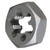 Drill america Juego de troqueles de tubo hexagonal de acero al carbono npt de 6 piezas 1/8 1/4 (dwthxnpt-set)